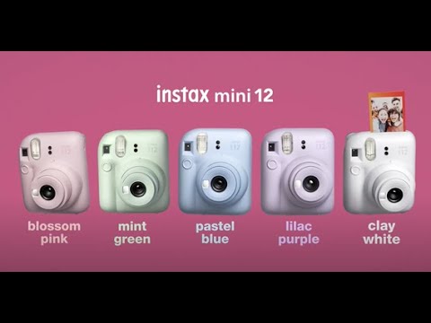 Fujifilm Instax Mini 12 Camera, Blossom Pink