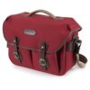 Billingham Hadley One Shoulder Bag, Burgundy Canvas-Chocolate Trim