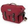 Billingham Hadley One Shoulder Bag, Burgundy Canvas-Chocolate Trim