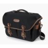 Billingham Hadley One Shoulder Bag, Black Canvas-Tan Trim