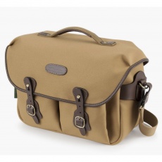 Billingham Hadley One Shoulder Bag, Black Canvas-Tan Trim