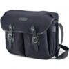 Billingham Hadley Large Camera Shoulder Bag, Navy Canvas-Chocolate Trim
