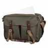 Billingham 445 MKII Shoulder bag, Sage Fibrenyte-Chocolate Trim