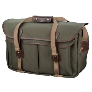 19360.jpg Billingham 555 MKII Shoulder bag, Sage Fibrenyte-Chocolate Trim