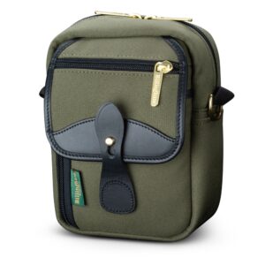 24119-1.jpg Billingham Compact Stowaway Camera Shoulder Bag, Sage Fibrenyte-Black Trim