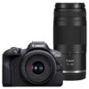 Canon EOS R100 Mirrorless Camera with 18-45 and 75-300mm lenses