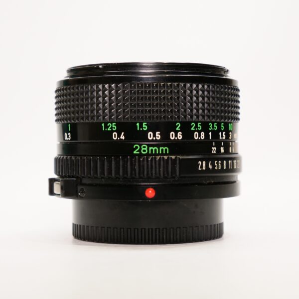 Used Canon FD 28mm f2.8 lens