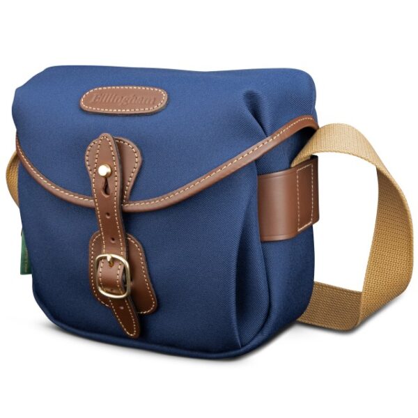 Billingham Hadley Digital Camera Shoulder Bag, Navy Fibrenyte-Chocolate Trim