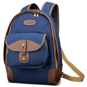 25369.jpg Billingham 35 Rucksack, Navy Fibrenyte-Chocolate Trim
