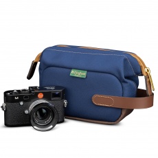 Billingham Hadley Digital Camera Shoulder Bag, Navy Fibrenyte-Chocolate Trim