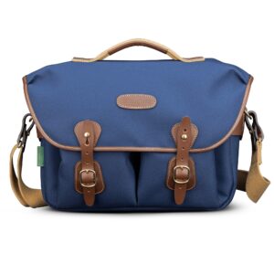 25373.jpg Billingham Hadley One Camera Shoulder Bag, Navy Fibrenyte-Chocolate Trim