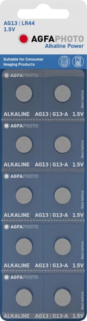 25613.jpg AGFAPHOTO LR44 / A76 alkaline batteries, pack of ten