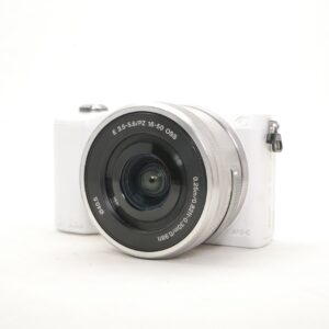 26120-1.jpg Used Sony A5000 Mirrorless camera with 16-50mm lens, white
