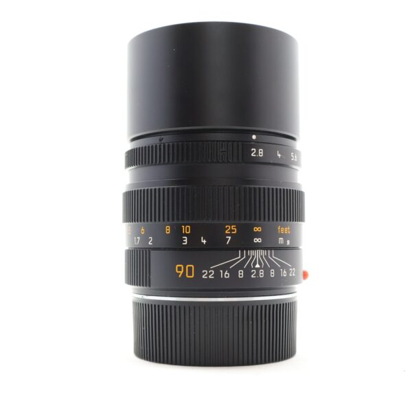 Used Leica Elmarit-M 90mm f2.8 black E46 lens 11807