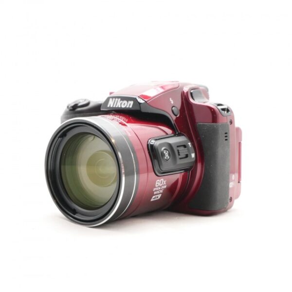Used Nikon Coolpix B700 bridge camera, Red
