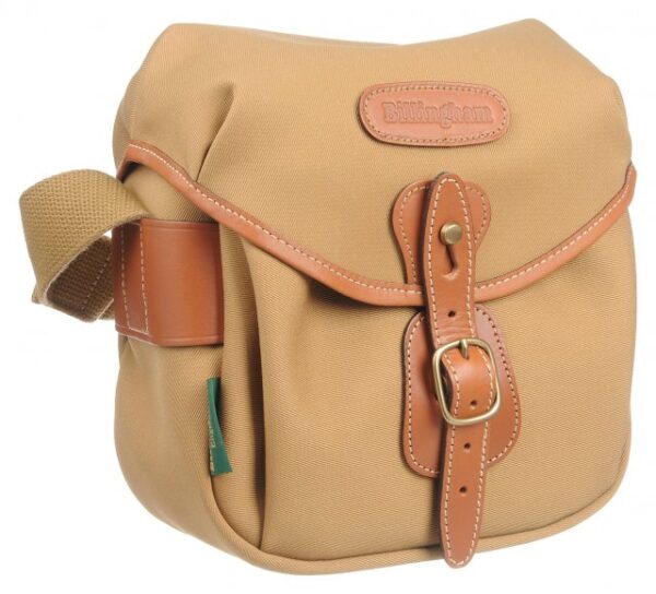 Billingham Hadley Digital Camera Shoulder Bag, Khaki Canvas-Tan Trim
