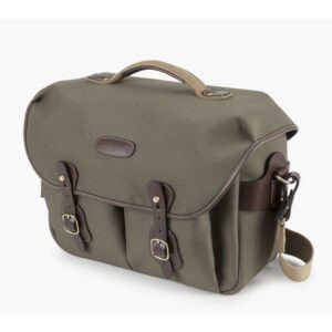 image_1-191 Billingham Hadley One Shoulder Bag, Sage Fibrenyte-Chocolate Trim