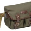 Billingham Hadley Small Camera Shoulder Bag, Sage Fibrenyte-Chocolate Trim