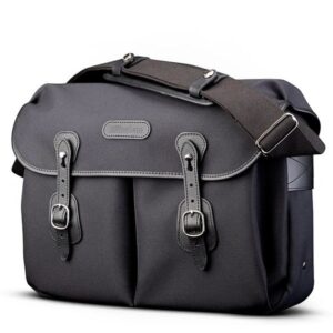 image_1-219 Billingham Icon Shoulder Bag, Black Fibrenyte-Black Trim