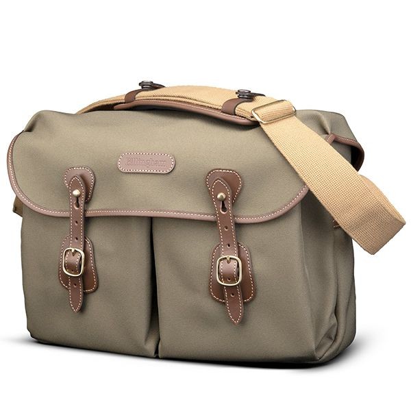 Billingham Icon Shoulder Bag, Sage Fibrenyte-Chocolate Trim