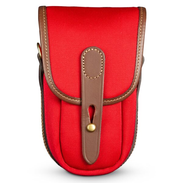 Billingham TEN-16 Camera Pouch, Burgundy Canvas-Chocolate Trim