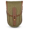 Billingham TEN-16 Camera Pouch, Sage FibreNyte-Chocolate Leather trim