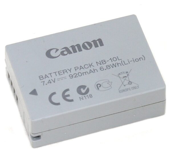 Canon NB-10L, Battery Pack