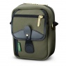 Billingham Compact Stowaway, Sage Fibrenyte-Chocolate Leather trim