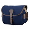 Billingham S3 Camera Shoulder Bag, Navy Canvas-Chocolate Trim
