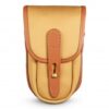 Billingham TEN-16 Camera Pouch, Burgundy Canvas-Chocolate Trim