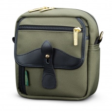 Billingham Pola Stowaway Camera Shoulder Bag, Black Fibrenyte-Red Trim