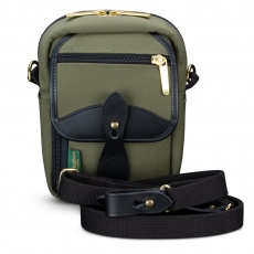 Billingham Pola Stowaway Camera Shoulder Bag, Black Fibrenyte-Red Trim