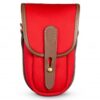 Billingham TEN-16 Camera Pouch, Sage FibreNyte-Chocolate Leather trim