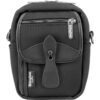 Billingham Compact Stowaway, Black Canvas-Black Leather trim