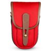 Billingham TEN-16 Camera Pouch, Burgundy Canvas-Chocolate Trim