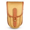 Billingham TEN-16 Camera Pouch, Khaki Canvas-Tan leather trim