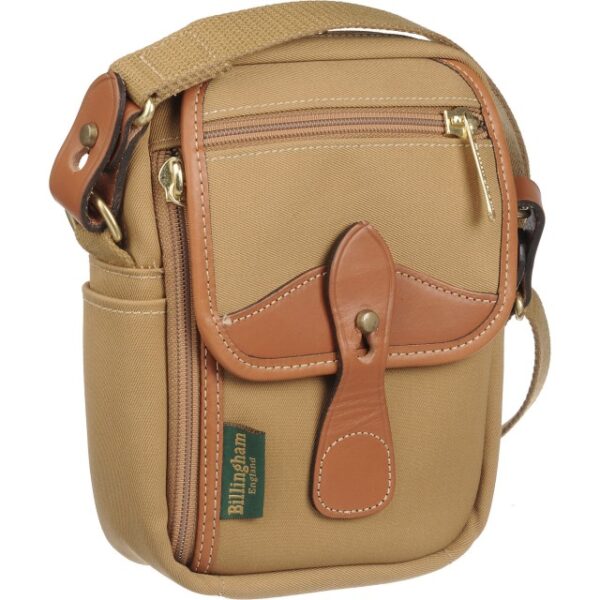 Billingham Compact Stowaway, Khaki Canvas-Tan leather trim