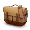 Billingham Eventer MkII Camera Shoulder Bag, Khaki Canvas-Tan Trim