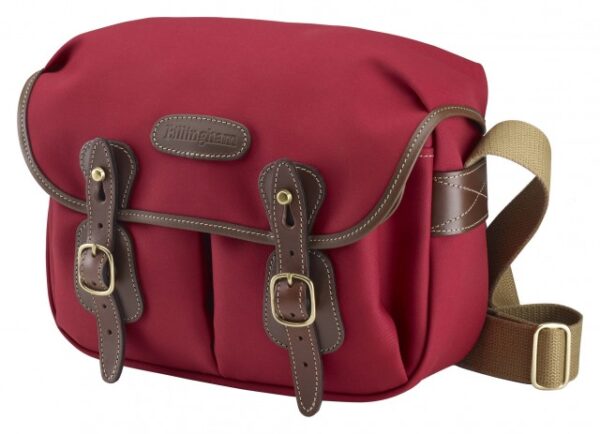 Billingham Hadley Small Camera Shoulder Bag, Burgundy-Chocolate Trim