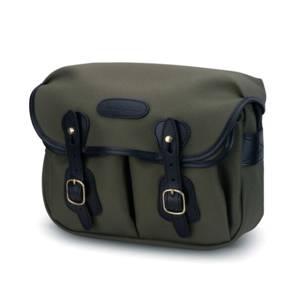 Billingham Hadley Small Camera Shoulder Bag, Sage Fibrenyte-Black Trim