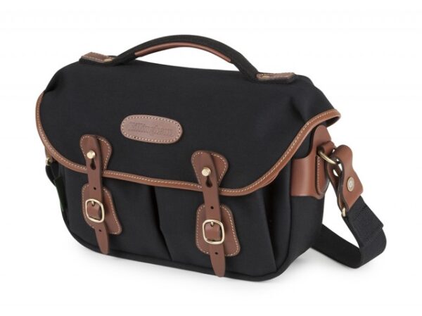 Billingham Hadley Small Pro, Black Canvas-Tan Trim