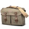 Billingham Icon Shoulder Bag, Navy Fibrenyte-Chocolate Trim