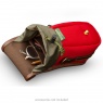 Billingham TEN-16 Camera Pouch, Burgundy Canvas-Chocolate Trim