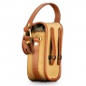 Billingham TEN-16 Camera Pouch, Khaki Canvas-Tan leather trim