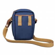 Billingham 72 Camera Shoulder Bag, Navy Fibrenyte-Chocolate Trim