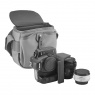 Billingham Hadley Digital Camera Shoulder Bag, Sage Fibrenyte-Chocolate Trim