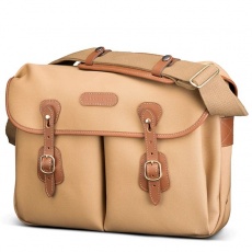 Billingham Icon Shoulder Bag, Navy Fibrenyte-Chocolate Trim