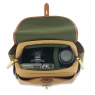Billingham S2 Camera Shoulder Bag, Navy Canvas-Chocolate Trim