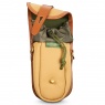 Billingham TEN-16 Camera Pouch, Khaki Canvas-Tan leather trim
