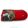 Billingham TEN-16 Camera Pouch, Burgundy Canvas-Chocolate Trim